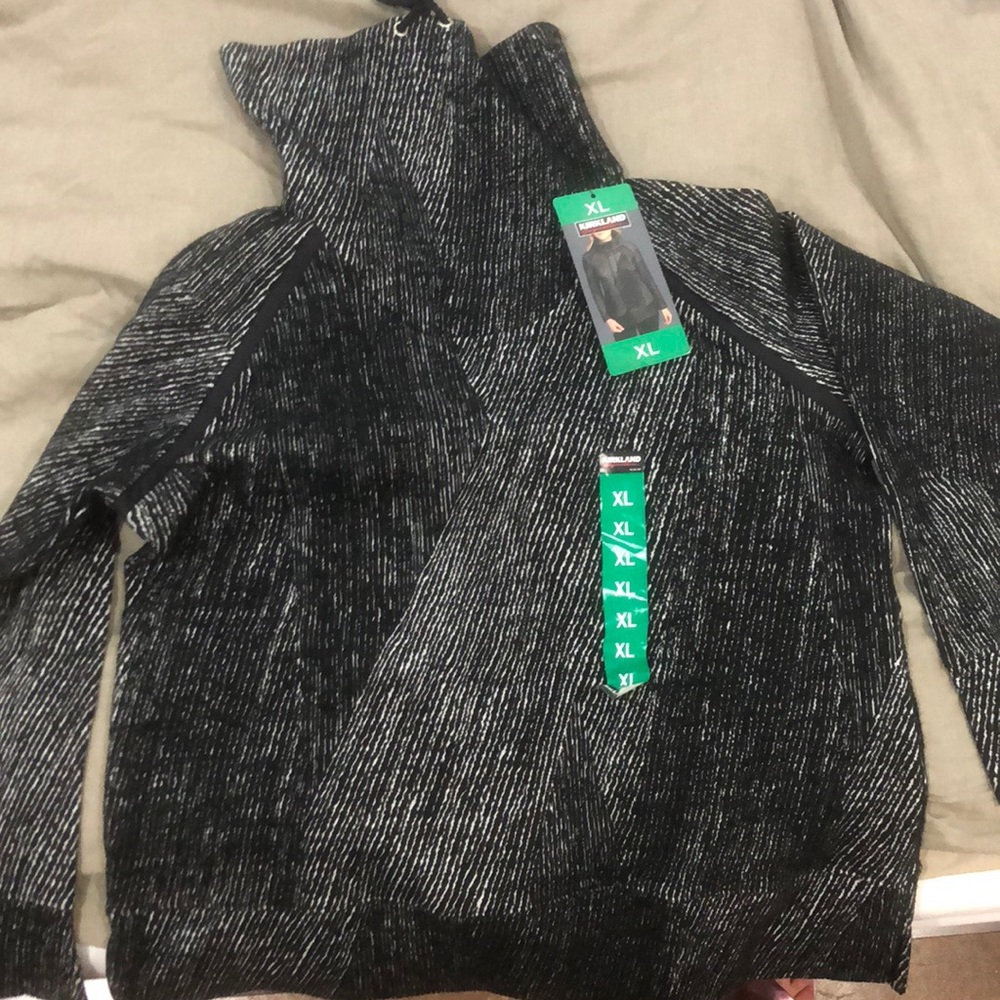 Cowl neck black sweatshirt